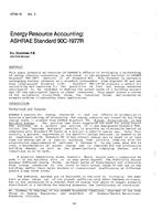 AT-84-10-2 — Energy Resource Accounting: ASHRAE Standard 90C-1977R
