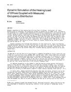 AT-2817 — Dynamic Simulation of the Heating Load of Offices Coupled with Measured Occupancy Distribution