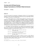 AT-84-07-2 — Cooling with Off-Peak Energy: Design Implications of Different Rate Schedules