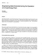 KC-84-13-1 — Engineering Data Collected during the Operation of a Total Energy Plant