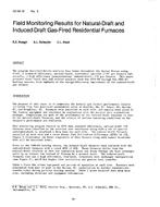 KC-84-10-3 — Field Monitoring Results for Natural-Draft and Induced-Draft Gas-Fired Residential Furnaces