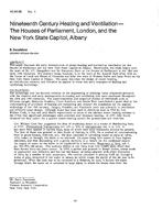 KC-84-08-1 — Nineteenth Century Heating and VentilationÃ¢Â€Â”The Houses of Parliament, London; the New York State Capitol, Albany