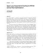 KC-84-07-2 — Open-Loop Evaporative Cooling for Winter Chiller Plant Optimization