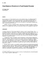 KC-2839 — Heat Balance Relations in Fuel-Heated Houses