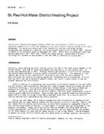 KC-84-06-1 — St. Paul Hot Water District Heating Project