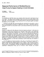 KC-2834 (RP-247) — Seasonal Performance of Multiple-Source Heat Pump for Space Heating in Cold Climates