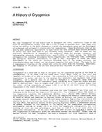 KC-84-08-4 — A History of Cryogenics