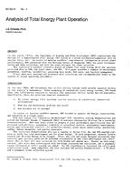 KC-84-13-3 — Analysis of Total Energy Plant Operation