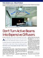 Don't Turn Active Beams into Expensive Diffusers