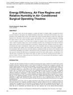 CH-12-C056 — Energy Efficiency, Air Flow Regime and Relative Humidity in Air-Conditioned Surgical Operating Theatres