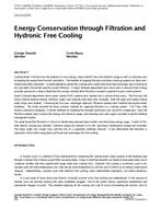 CH-12-C075 — Energy Conservation through Filtration and Hydronic Free Cooling