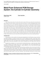 CH-12-C038 — Metal-Foam Enhanced PCM Storage System: the Cylinder-in-Cylinder Geometry