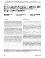 CH-12-017 — Modeling the Performance of ECM and SCR Series Fan-Powered Terminal Units in Single-Duct VAV Systems
