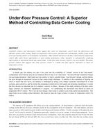 CH-12-C001 — Under-floor Pressure Control: A Superior Method of Controlling Data Center Cooling