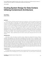 CH-12-C053 — Cooling System Design for Data Centers Utilizing Containment Architecture