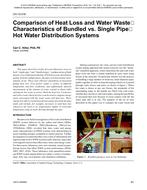 CH-12-016 — Comparison of Heat Loss and Water Waste Characteristics of Bundles vs. Single Pipe Hot Water Distribution Systems
