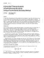 AC-83-09-4 — A Simplified Thermal Analysis of Earth-Sheltered Buildings Using a Fourier-Series Boundary Method