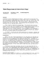 AC-83-02-1 — Male Responses to Intermittent Heat