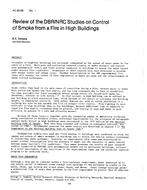 AC-83-08-1 — Review of the DBR/NRC Studies on Control of Smoke from a Fire in High Buildings