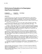 AC-2745 — Performance Evaluation of a Crawlspace Heat Pump Installation