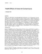 AC-83-10-3 — Health Effects of Indoor Air Contaminants