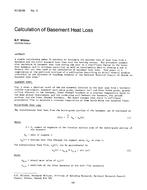 AC-83-09-3 — Calculation of Basement Heat Loss