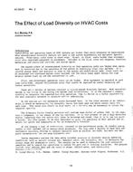 AC-83-03-2 — The Effect of Load Diversity of HVAC Costs