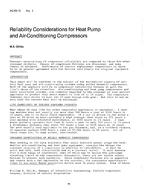 AC-83-13-1 — Reliability Considerations for Heat Pump and Air-Conditioning Compressors