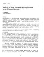 AC-83-02-2 — Analysis of Three Perimeter Heating Systems by Air-Diffusion Methods