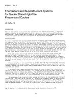 AC-83-16-1 — Foundations and Superstructure Systems for Stacker Crane High-Rise Freezers and Coolers
