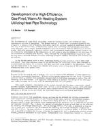 AC-83-15-4 — Development of a High-Efficiency, Gas-Fired, Warm Air Heating System Utilizing Heat Pipe Technology