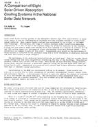 HO-82-08-3 — A Comparison of Eight Solar-Driven Absorption Cooling Systems in the National Solar Data Network