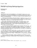 HO-2685 (RP-258) — Daylighting Energy Savings Algorithm