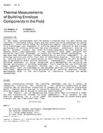 HO-82-03-6 — Thermal Measurements of Building Envelope Components in the Field