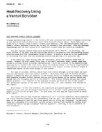 HO-82-12-1 — Heat Recovery Using a Venturi Scrubber