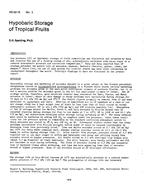 HO-82-18-3 — Hypobaric Storage of Tropical Fruits