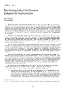 HO-82-12-4 — Monitoring Industrial Process Exhaust for Recirculation