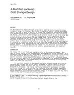 TO-2713 — A Modified Jacketed Cold Storage Design