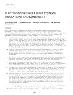LA-80-05-4 — Electric-Driven Heat Pump Systems: Simulations and Controls II