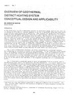 CI-81-11-1 — Overview of Geothermal District Heating System Conceptual Design and Applicability