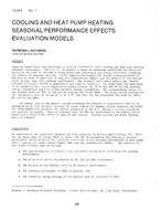 LA-80-05-1 — Cooling and Heat Pump Heating Seasonal Performance Effects Evaluation Models