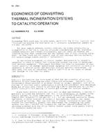 LA-2561 — Economics of Converting Thermal Incineration Systems to Catalytic Operation