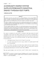 LA-80-12-1 — A Community Energy System Supplied from Waste Industrial Energy through Heat Pumps
