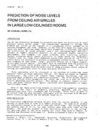 CI-81-12-3 — Prediction of Noise Levels from Ceiling Air Grilles in Large Low-Ceilinged Rooms