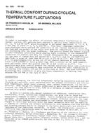 2595 (RP-198) — Thermal Comfort during Cyclical Temperature Fluctuations