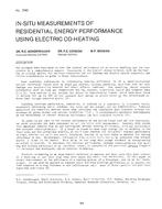 LA-2582 — In-Situ Measurements of Residential Energy Performance Using Electric Co-Heating