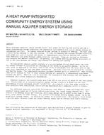 LA-80-12-2 — A Heat Pump Integrated Community Energy System Using Annual Aquifer Energy Storage