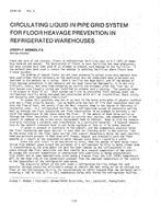 CI-81-13-4 — Circulating Liquid in Pipe Grid System for Floor Heavage Prevention in Refrigerated Warehouses