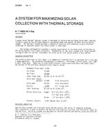 DV-80-08-2 — A System for Maximizing Solar Collection with Thermal Storage