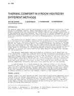 LA-2556 — Thermal Comfort in a Room Heated by Different Methods